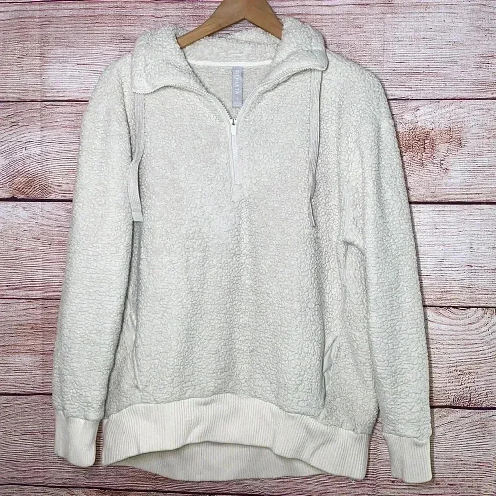 Athleta Off-White Teddy Jacket